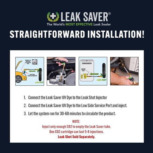 UV Dye, 3 Pack Dye Only, No Sealant UV Refrigerant Leak Detection Dye for Aut... - Picture 5 of 6