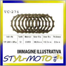 Kit Clutch Cork Discs Vesrah Yamaha XJR 400 R 2005
