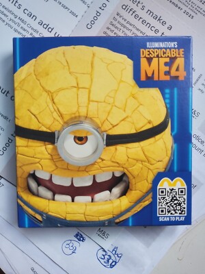 McDonalds UK 2024 Despicable ME4 JERRY the Minion Sammler Metallkiste Spielzeug