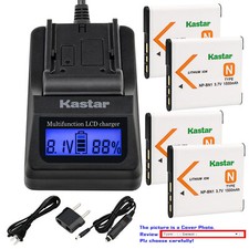 Kastar Battery LCD Fast Charger for Sony NP-BN1 NPBN1 Sony Cyber-shot DSC-W515PS