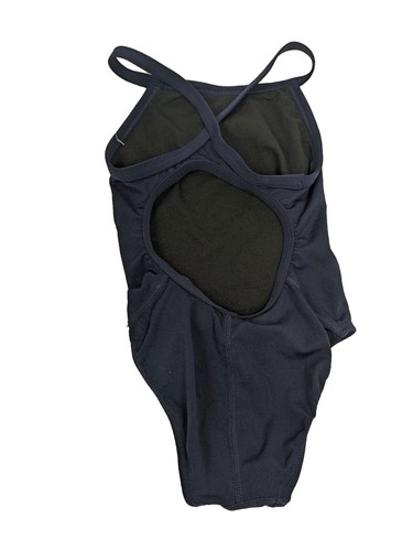 TYR Girl's Navy AESC Diamond Fit Durafast One Piece Swimsuit Size 22 NWT - Picture 4 of 5