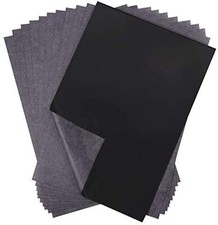 100Pack Black Carbon Transfer Tracing Paper for Wood Paper Canvas Craft Projects