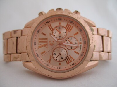 Charming Charlie Women's Rose Gold Toned Analog Watch