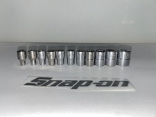 Snap-On 110TMY 11pc 1/4" Drive 6-Point SAE Flank Drive® Shallow Sockets