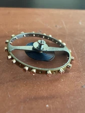 VINTAGE COMPLETE BALANCE FOR 16 SIZE ELGIN B.W. RAYMOND, GR. 478 BROKEN STAFF