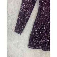 ARK & CO. ANTHOPOLOGIE Womens Sequin Purple Bodycon Mini Dress