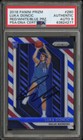 2018 Panini Prizm #280 Luka Doncic Signed Red/White/Blue Rookie PSA/DNA AUTO 9