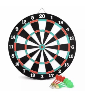 Taranto Bersaglio Per Freccette Con 2 Modalità Di Gioco - Include 6 Freccette In Acciaio - Gioco Da Parete Per Bambini E Adulti