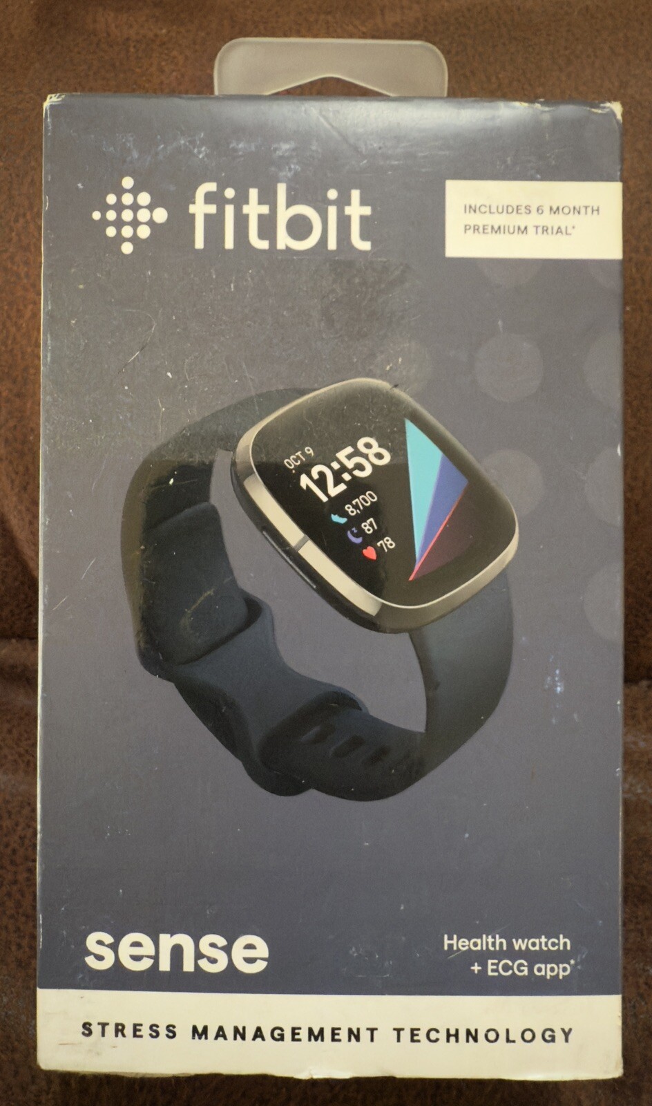 Fitbit Sense Carbon Graphite Advanced Smartwatch Activity Tracker 512BKBK-image