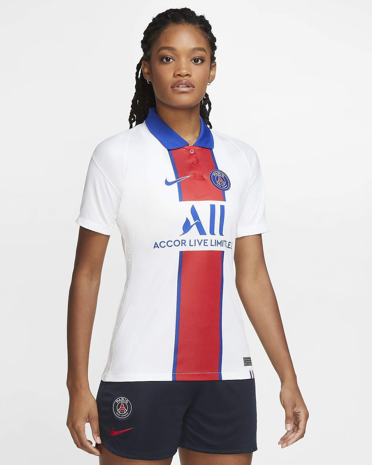 Camisa Paris Saint Germain psg Away Shirt Branca 21/22 em Promoção