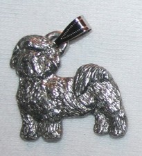 Shih Tzu Puppy Cut Dog Harris Fine Pewter Pendant USA Made