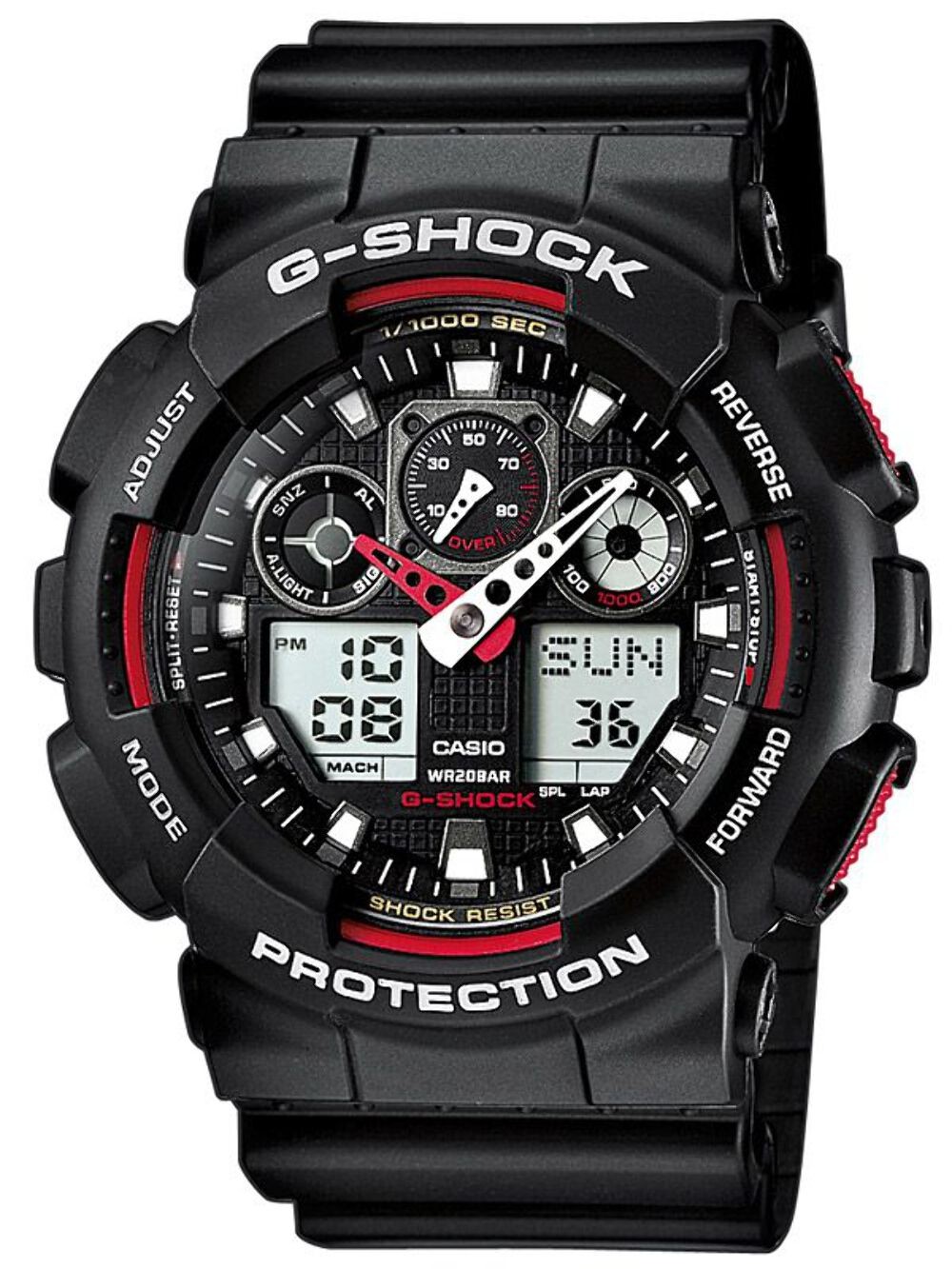 G-Shock, Armbanduhr, Ga-100, Schwarz, (Digitaluhr, 55 mm) - Image 2