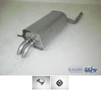 Auspuff Endtopf+Anbauteile für Mercedes E-Klasse W210 E200 Kompressor 2000-2002