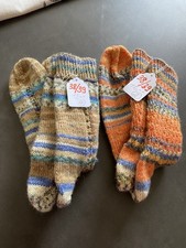 Verkaufe Bunte Selbstgestrickte Socken Größe 38/39 von Opal Neu