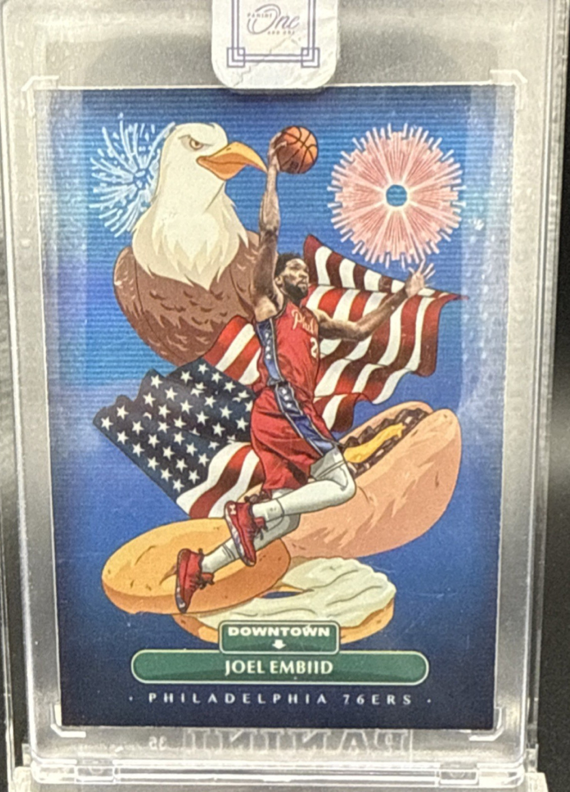 Panini 2021-22 One and One Downtown Joel Embiid #10 Philadelphia 76ers NBA