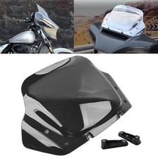 14" Windshield Sreen w/Bracket For Harley Street Glide CVO FLHXSE FLHX 2024 Blk