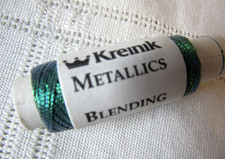 Kreinik Balger Metallic DARK GREEN Blending Filament 100M spool Thread