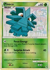 Pineco 68/95 Common Call of Legends Pokemon Reverse Holo Lightly Played