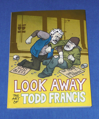 Look Away : The Art of Todd Francis Skateboarding PB Book - Signed