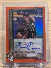 2025 Topps Pro Debut  Boston Bateman RC Orange Foil Auto #'d /25 Padres Orioles