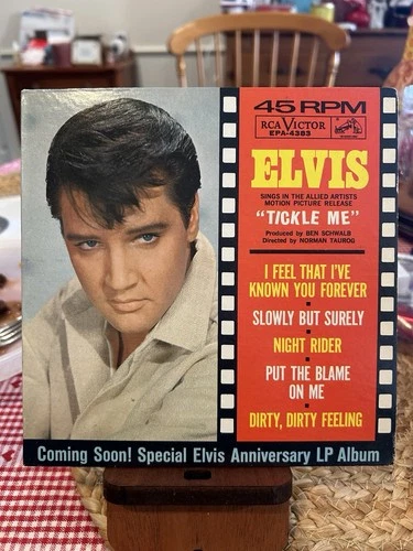 Elvis Presley Tickle Me EP RCA EPA-4383 ‘Coming Soon’ Cover Label Variant