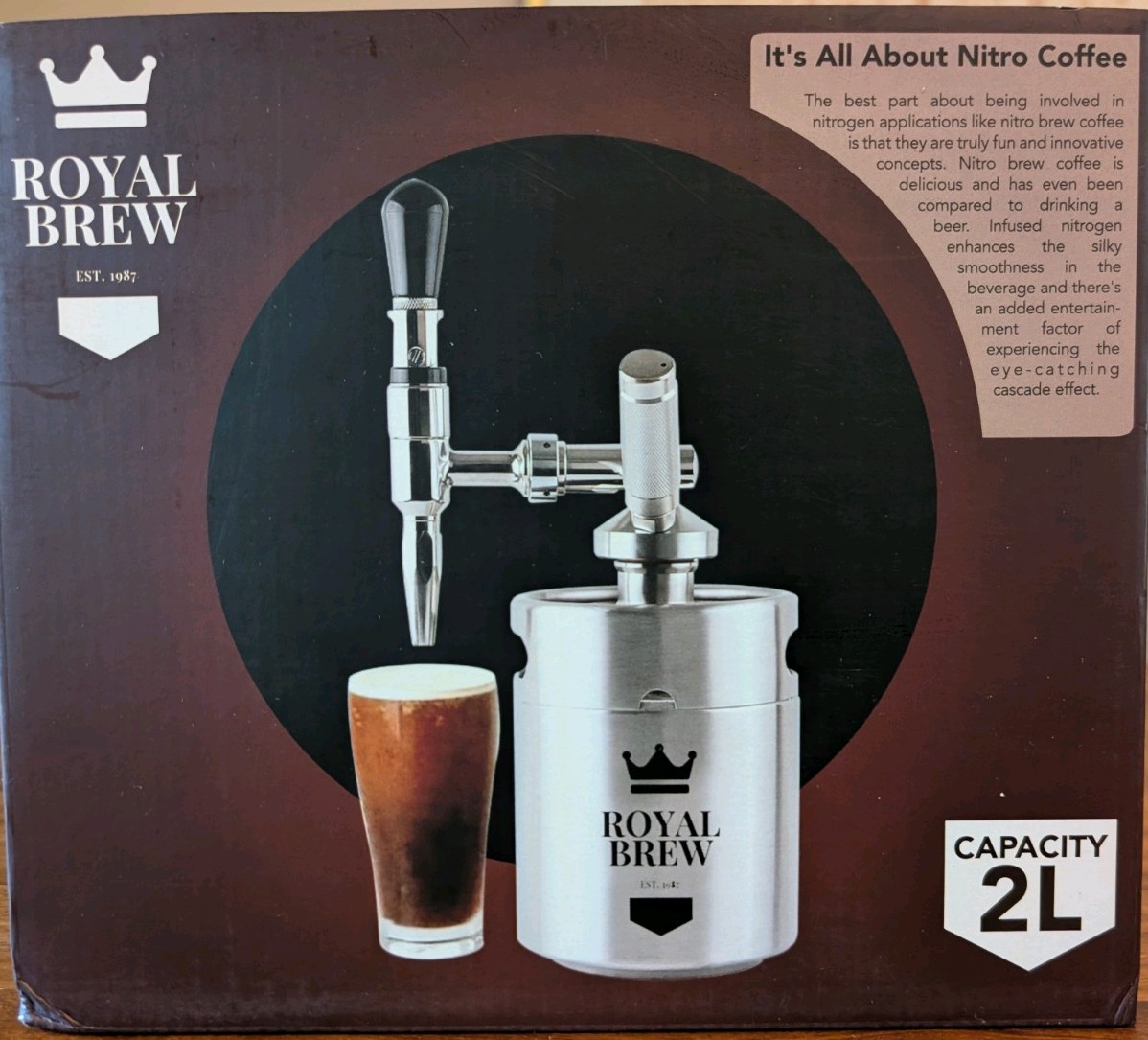 Dispenser For Nitro Cold Brew Coffee Home Brewing