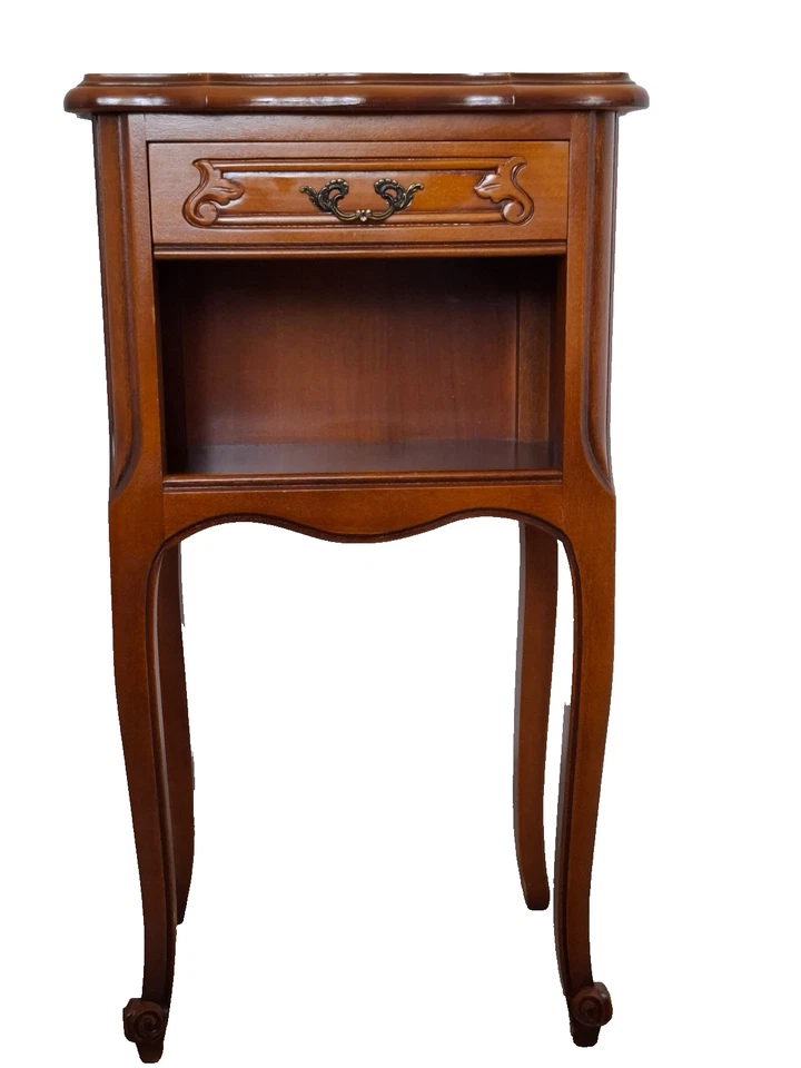 Beistelltisch Nachttisch Louis XV Holz Kommode Abstelltisch night table french - Bild 1 von 4