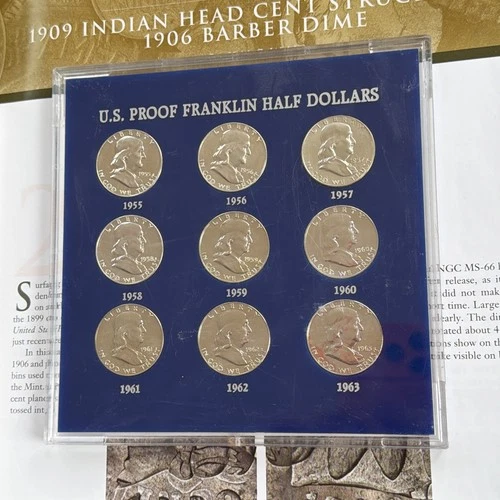 1955-1963 Franklin Half Dollar Proof Set 🇺🇸