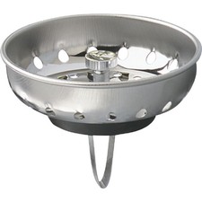 Keeney 3-3/8 In. Stainless Steel Basket Strainer Stopper 1443-1SS Keeney