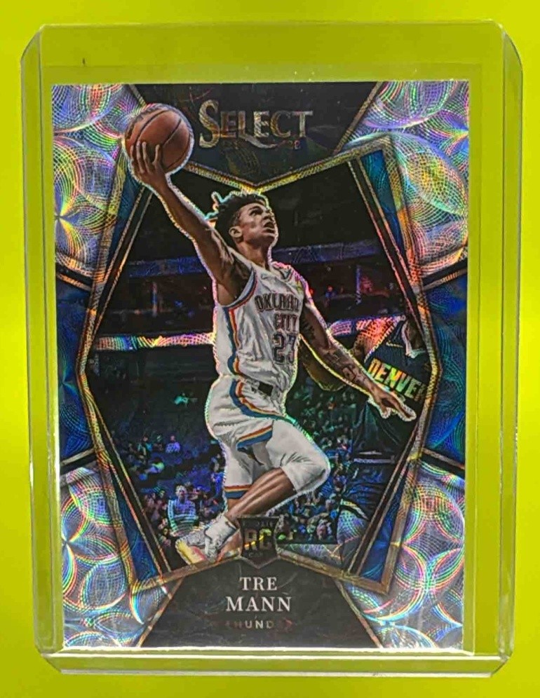 2021-22 Panini Select Tre Mann Scope Prizm RC Premier Rookie Thunder A32