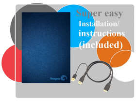 1TB or 500GB External Hard Drive for Nintendo Wii U Seagate Expansion Drive