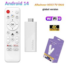 H96Max 4K Ultra HD Media Player Andriod 14 Smart TV Stick, HD2.0 BT5.4, Wifi 6