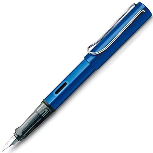 Stylo Plume Lamy Laqué Bleu Profond - Plume Métal Extra Fine, Occasion, Idéal Pour écriture Soignée Ou Collection