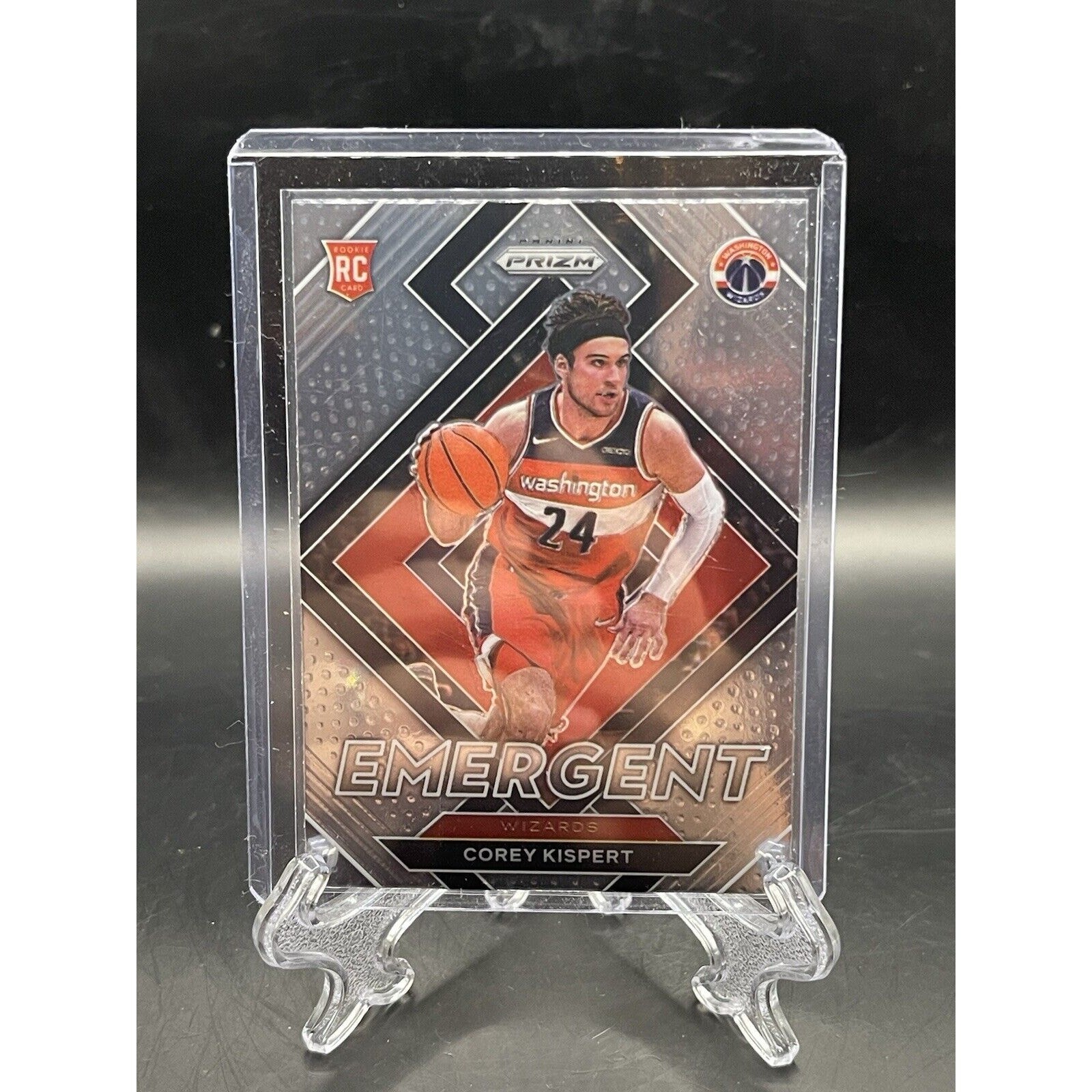 2021-22 Panini Prizm Corey Kispert Emergent Insert Rookie #10 Wizards RC