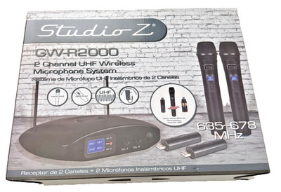 Studio Z GW-R2000 UHF Wireless Microphone - Professional Karaoke Microphones