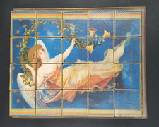 Vintage Wooden Blocks Cube Puzzle 6 Sided, Henry Smart Music, Angelic Maiden