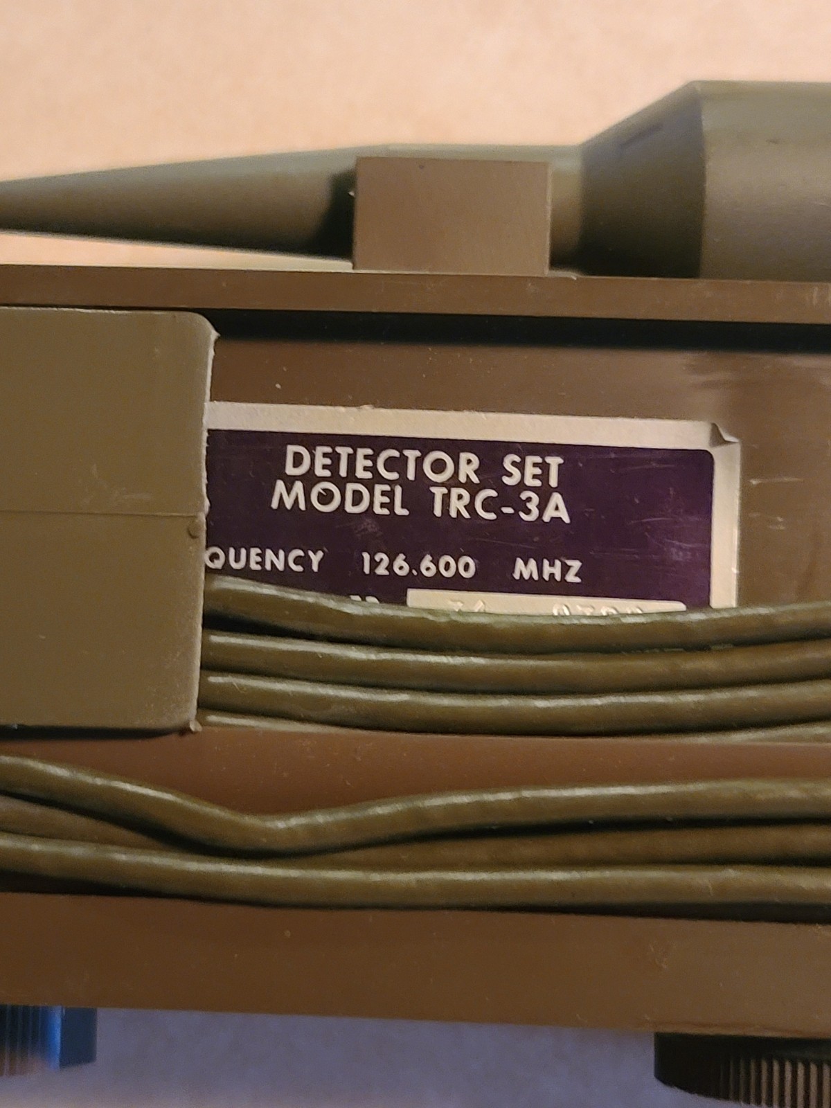 Vintage 1969 Military Vietnam Era Vibration Intrusion Detecting Set TRC- 3A