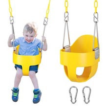 Toddler Swing with High Back Bucket Seat, 330lb Capacity, Safety Design