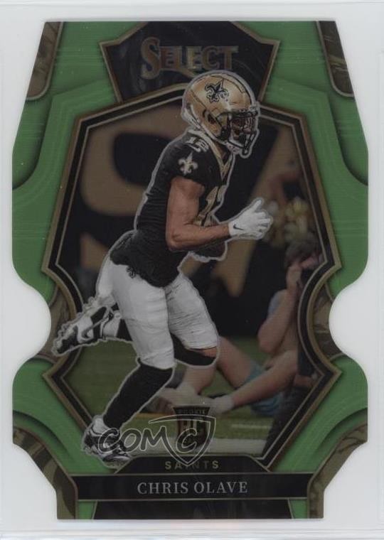 2022 Select Premier Level Neon Green Prizm Die-Cut /299 Chris Olave Rookie RC