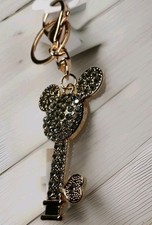 Disney's Mickey Mouse Key To The Magic Kingdom Purse Charm/keyring, Goldtone...