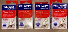 Feliway 4pk MultiCat Happy Cats Refills Calming  Comfort NEW Stress Diffuser