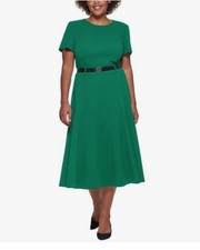 New Calvin Klein Green Midi Dress Plus 18W