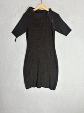 Calvin Klein, Women's Brown Knit Short Sleeved Dress, Size Small - Used