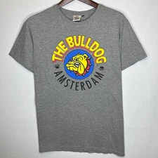 The Bulldog Amsterdam Men’s L Gray Logo Graphic T-Shirt