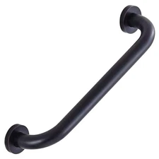 Durable Solid Brass 16-Inch Grab Bar in Oil Rubbed Bronze - 500 lb Capacity
