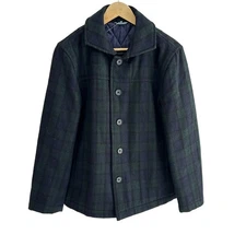 Auth LANVIN en Bleu - Dark Navy Dark Green Black Men's Lightweight Jacket