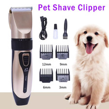 Dog Cat Pet Grooming Kit Rechargeable Cordless Electric Hair Clipper Trimmer Set