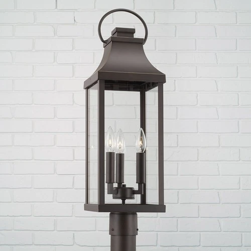 Capital Lighting 946432 Bradford 3 Light 27" Tall Outdoor Single - Picture 4 of 12