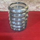 Vintage Frank M. Whiting & Co. # 4 Sterling Silver & Glass Coasters 4” Set of 6