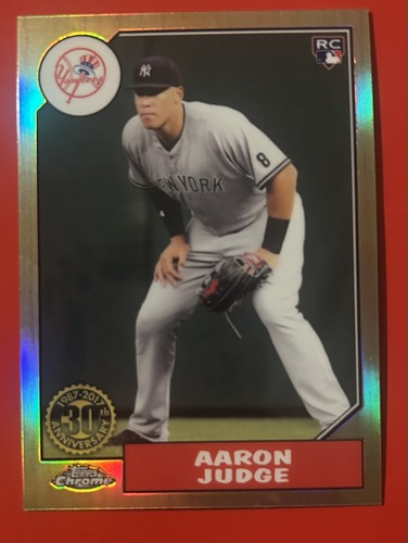 2017 Topps Chrome - 1987 Design Aaron Judge #87T-8 (RC)